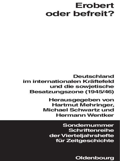 Cover image for Erobert oder befreit?
